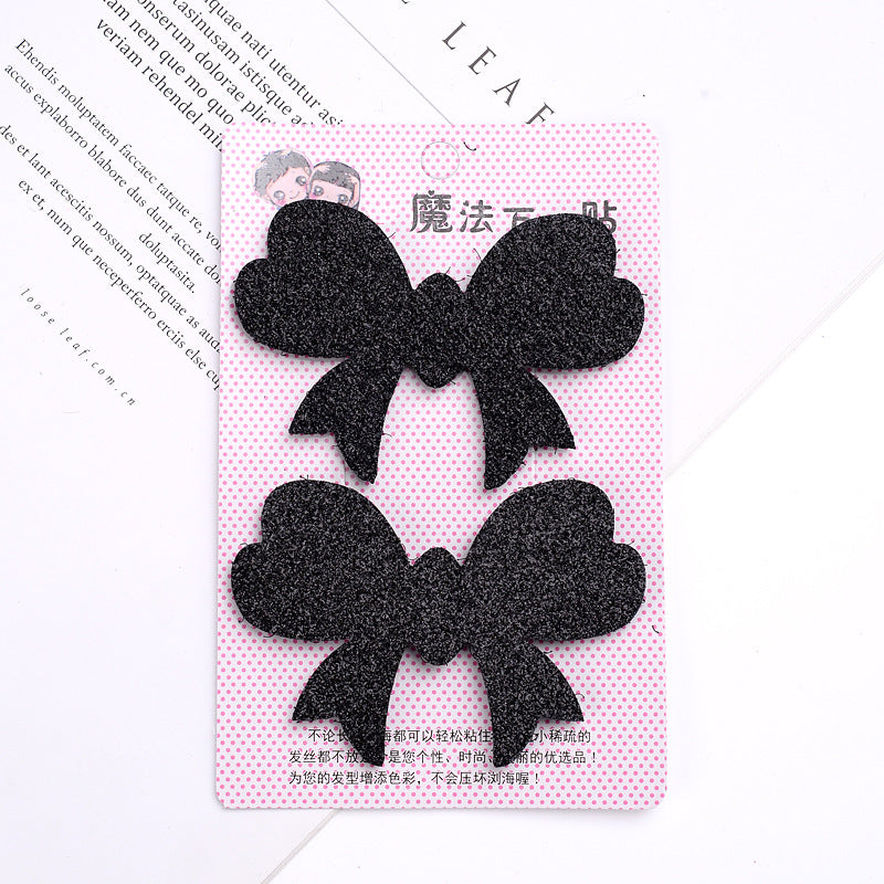 Black Flyaway Hair Kids Velcro Hair Accessory Bangs Head Accessory