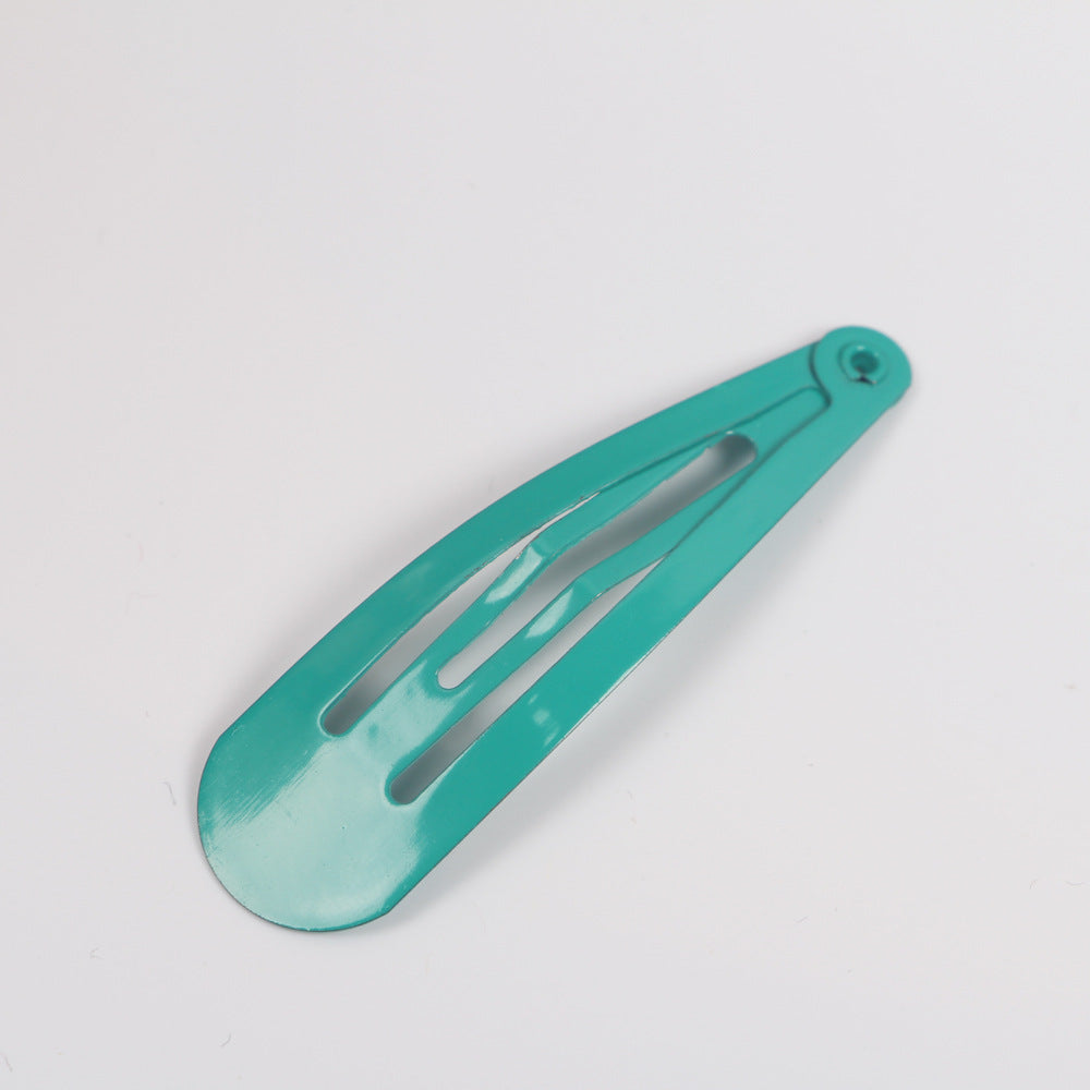 BB Clip 5CM Kids Guangzhou Quality Spray Paint Colorful Teardrop Clip Colorful Side Clip Set Oil Drop Hair Clip Set