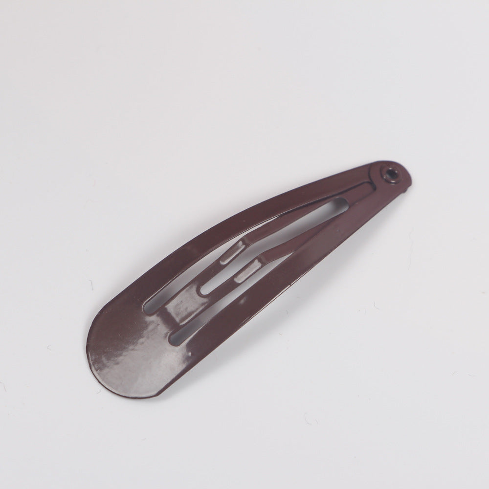 BB Clip 5CM Kids Guangzhou Quality Spray Paint Colorful Teardrop Clip Colorful Side Clip Set Oil Drop Hair Clip Set