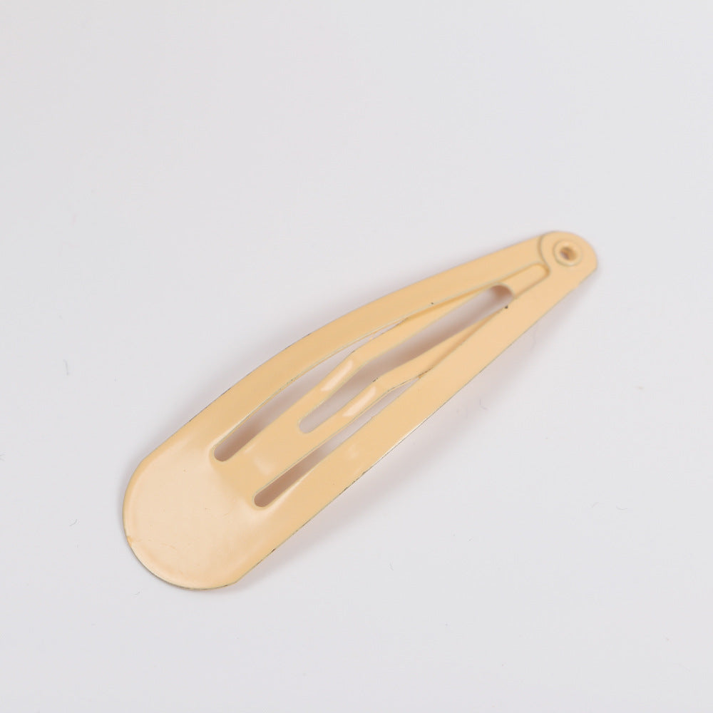 BB Clip 5CM Kids Guangzhou Quality Spray Paint Colorful Teardrop Clip Colorful Side Clip Set Oil Drop Hair Clip Set