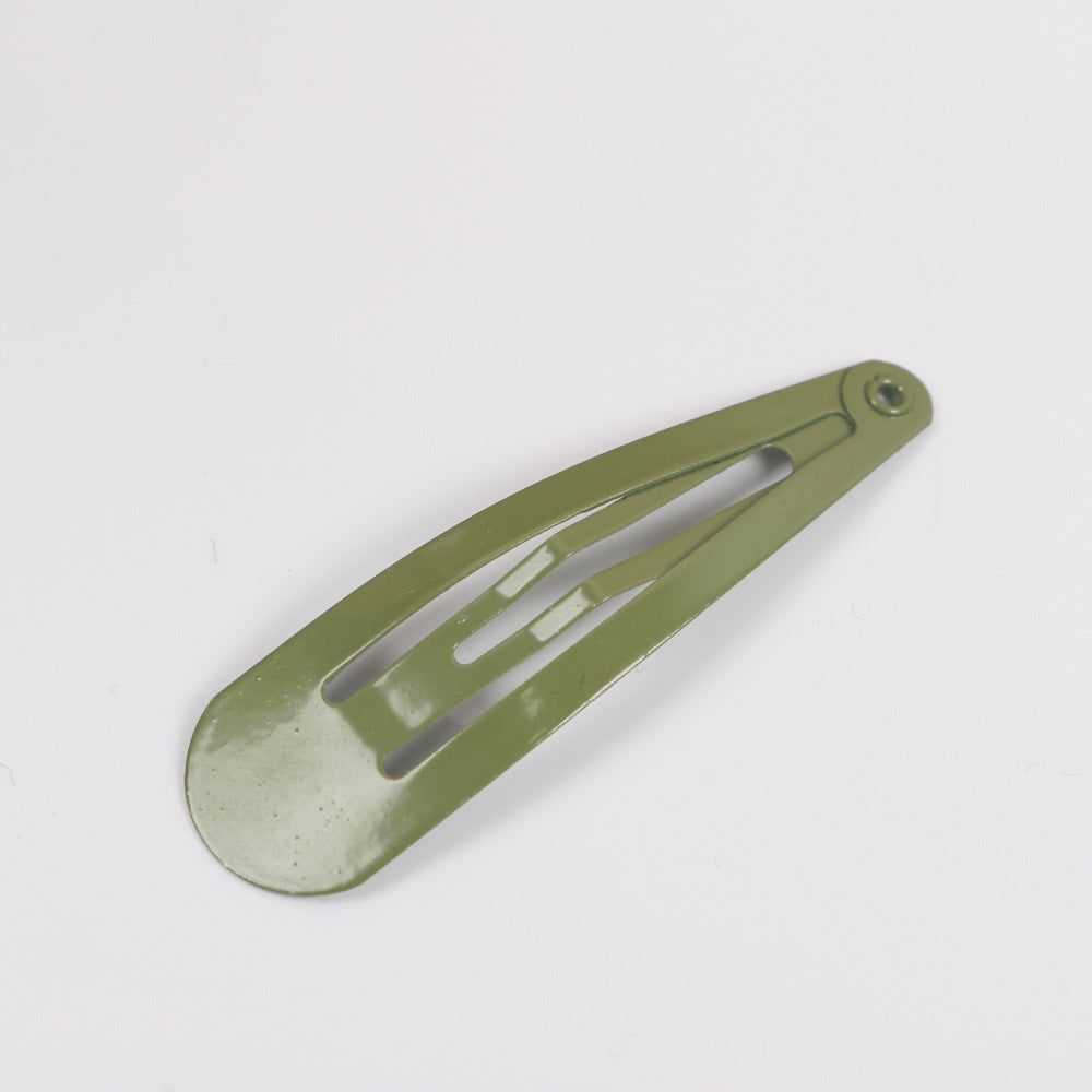 BB Clip 5CM Kids Guangzhou Quality Spray Paint Colorful Teardrop Clip Colorful Side Clip Set Oil Drop Hair Clip Set