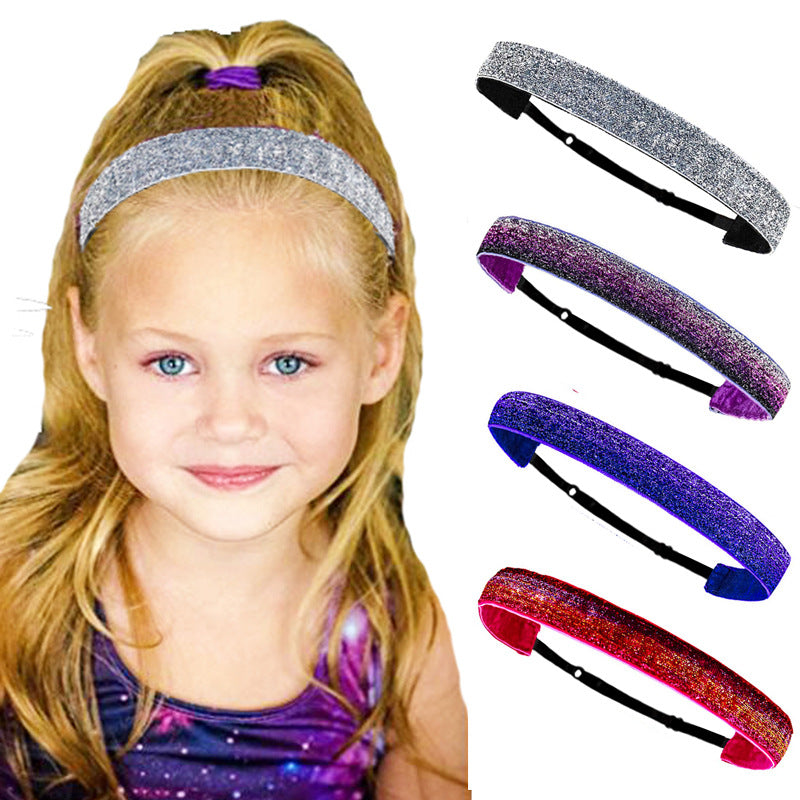 Glitter Kids Hair Band Elastic Headband Hair Band Head Accessory Hair Accessory
