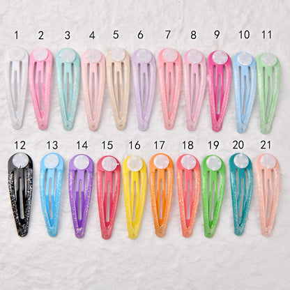5cm BB Clip Accessory Colorful Kids Hair Clip Side Clip Teardrop Clip
