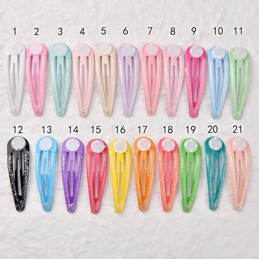 5cm BB Clip Accessory Colorful Kids Hair Clip Side Clip Teardrop Clip
