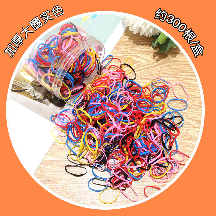 Elastic Band Kids Headband Black Hair Tie