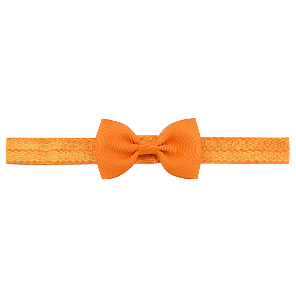 644 Kids Bow Hair Band Small Bow Elastic Headband