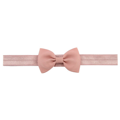 644 Kids Bow Hair Band Small Bow Elastic Headband