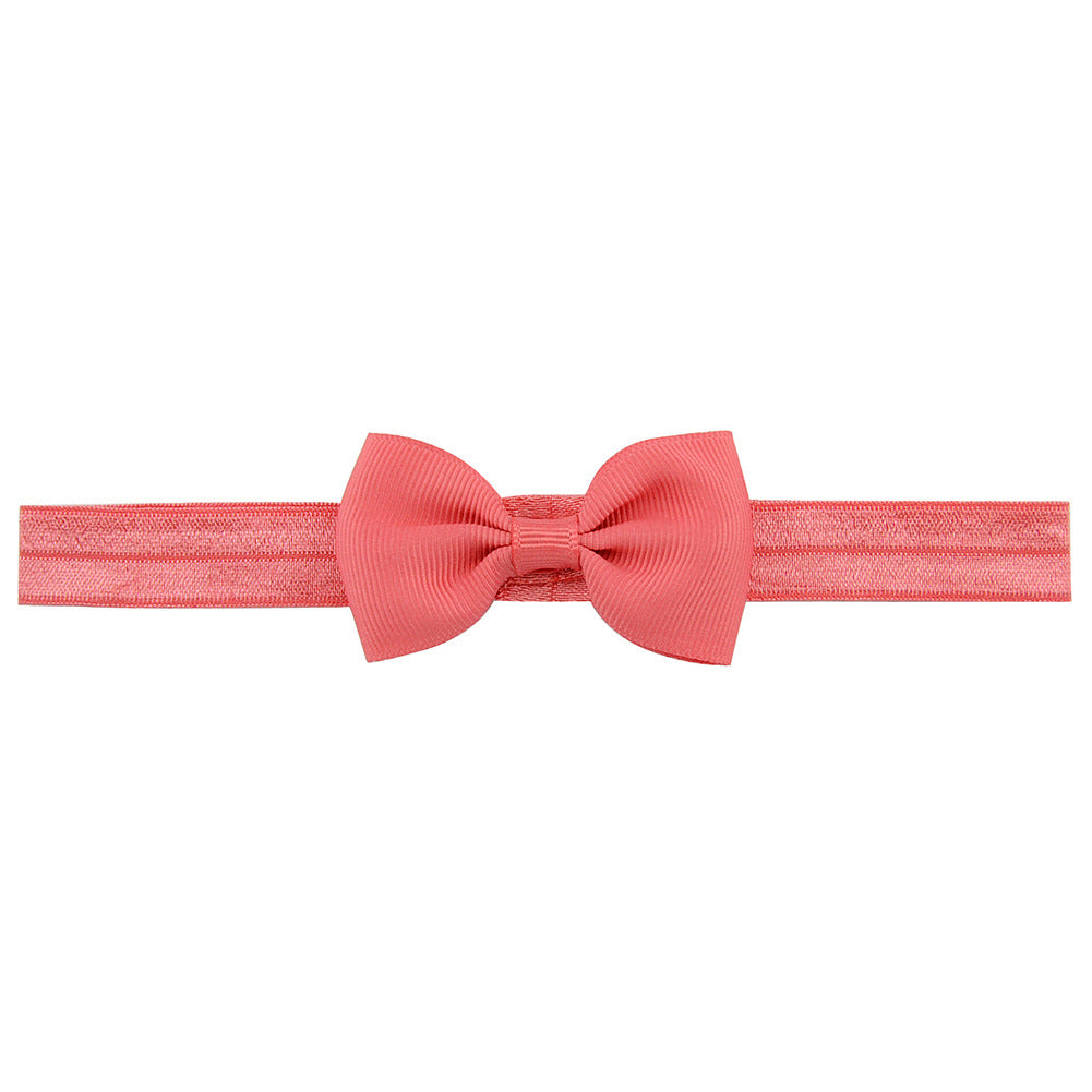 644 Kids Bow Hair Band Small Bow Elastic Headband