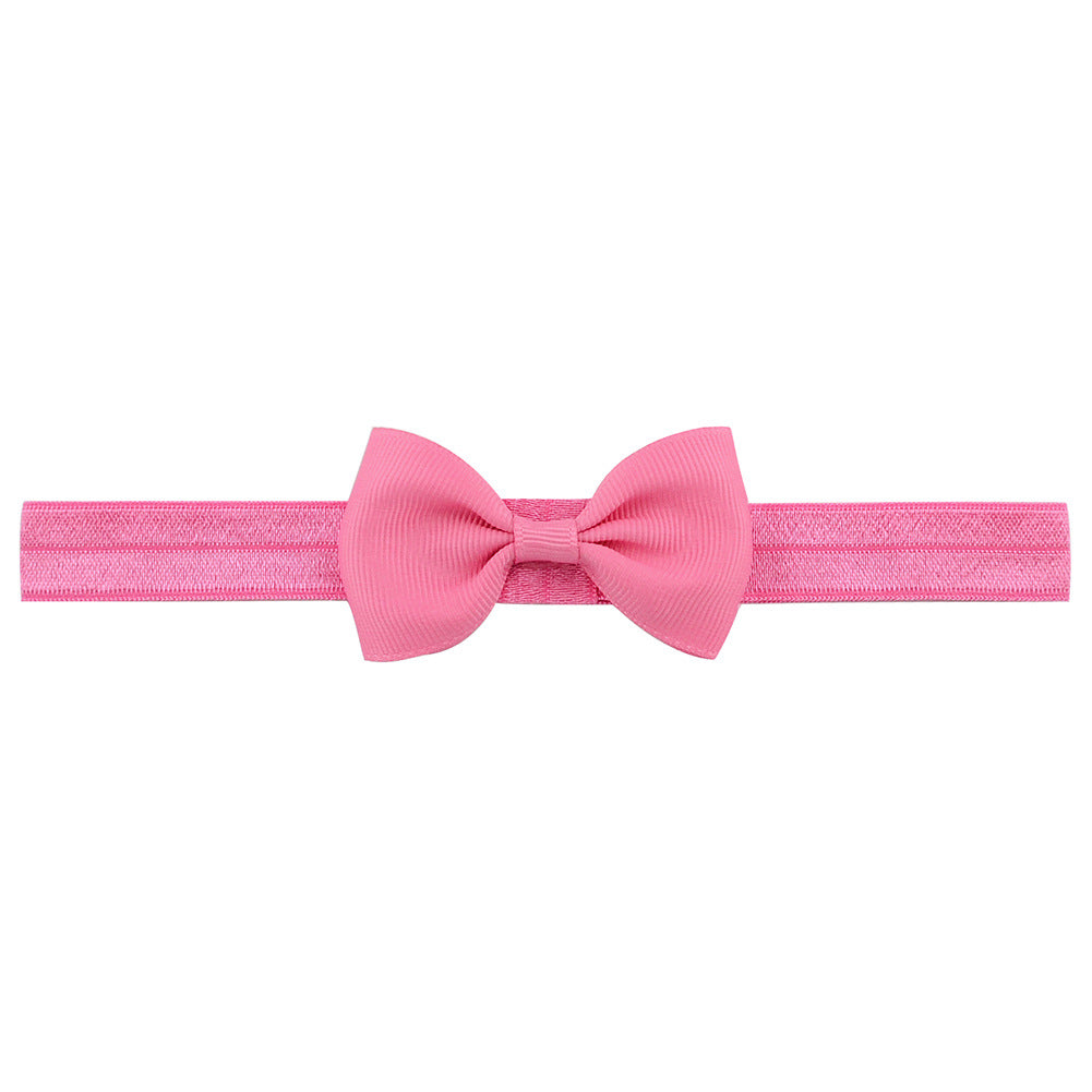 644 Kids Bow Hair Band Small Bow Elastic Headband