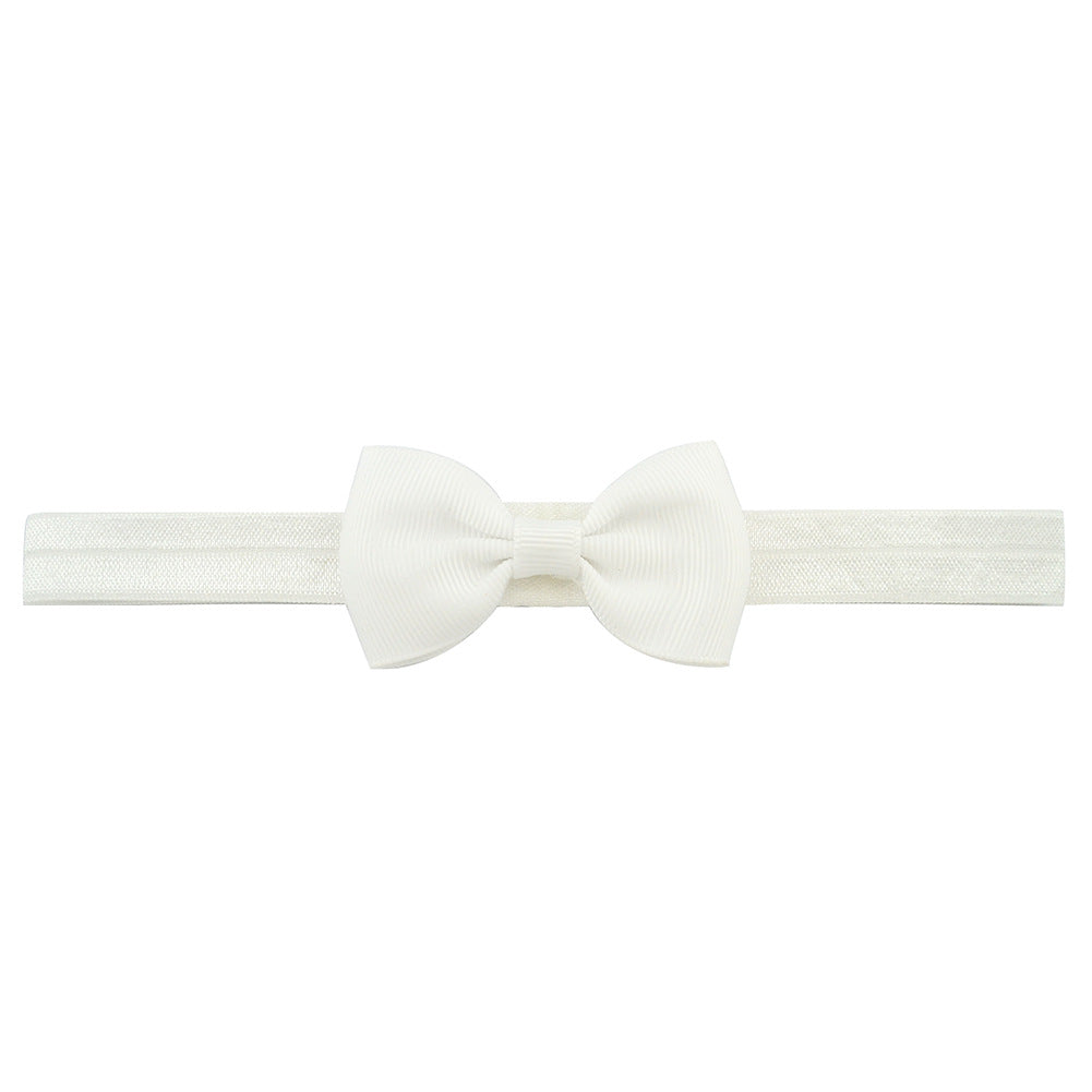 644 Kids Bow Hair Band Small Bow Elastic Headband