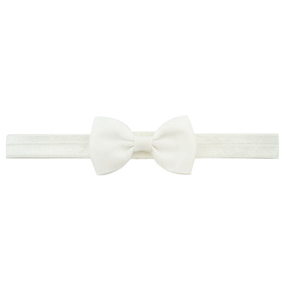 644 Kids Bow Hair Band Small Bow Elastic Headband