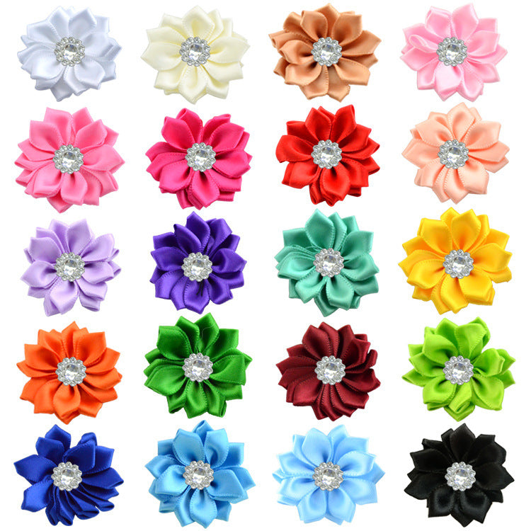 4 Acrylic Flower Kids Headband Hair Clip Accessory