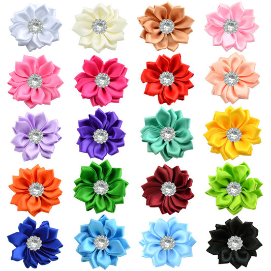 4 Acrylic Flower Kids Headband Hair Clip Accessory