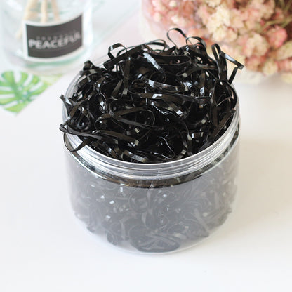 Girl Hair Accessory 1000 Hair Tie Elastic Band Transparent Kids Elastic Band Set