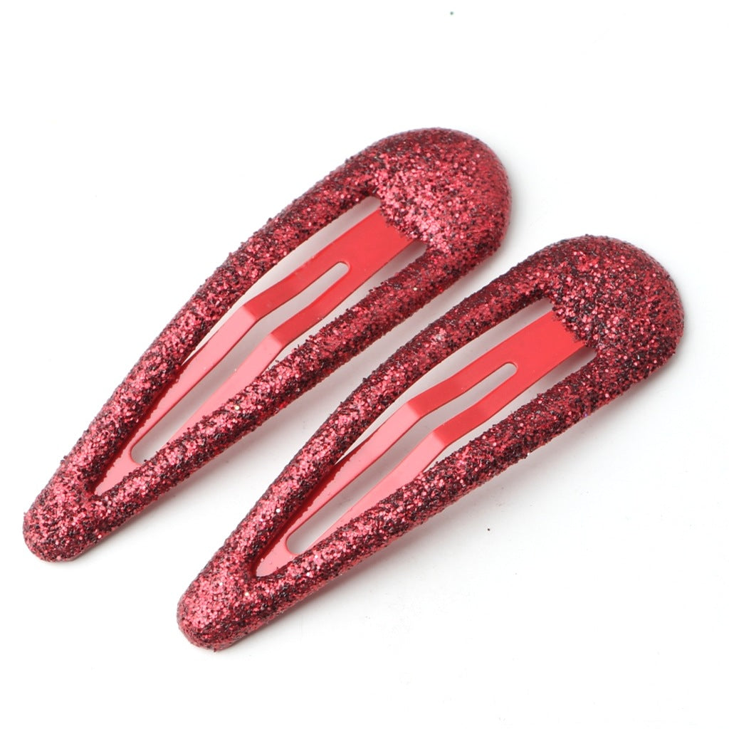 Glitter Hair Clip Head Accessory Colorful BB Clip Cute Kids Hair Clip Head Accessory Bangs Side Clip