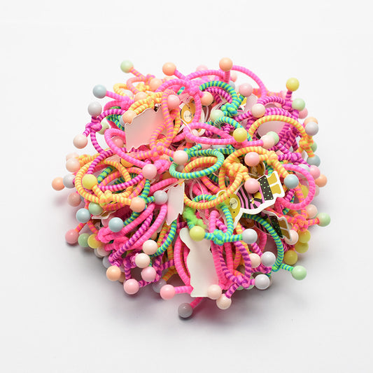 Kids Cute Hair Tie Handmade Elastic Band Girl Hair Tie Headband Gentle on Hair