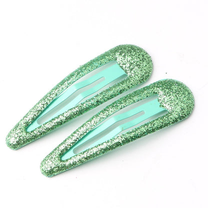 Glitter Hair Clip Head Accessory Colorful BB Clip Cute Kids Hair Clip Head Accessory Bangs Side Clip