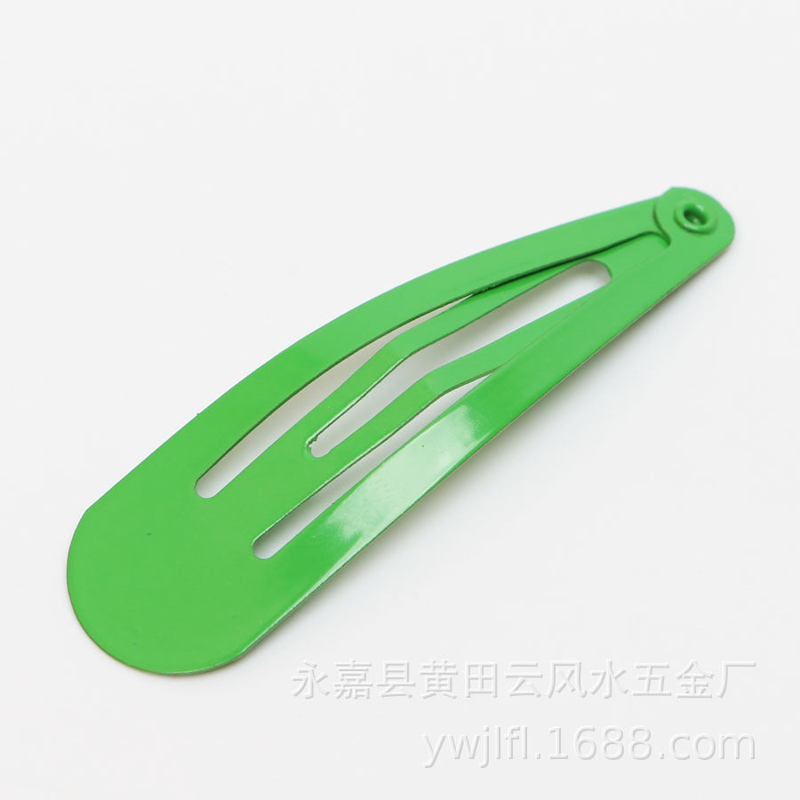 BB Clip 5CM Kids Guangzhou Quality Spray Paint Colorful Teardrop Clip Colorful Side Clip Set Oil Drop Hair Clip Set