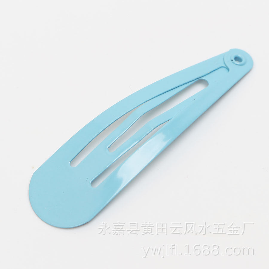 BB Clip 5CM Kids Guangzhou Quality Spray Paint Colorful Teardrop Clip Colorful Side Clip Set Oil Drop Hair Clip Set