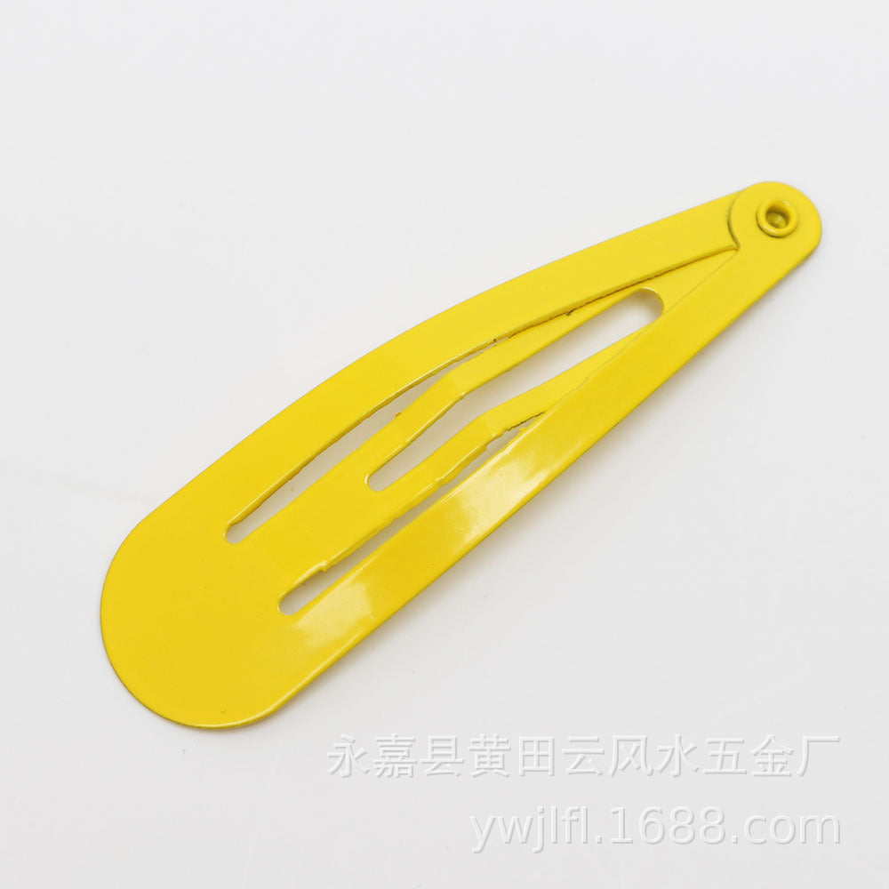 BB Clip 5CM Kids Guangzhou Quality Spray Paint Colorful Teardrop Clip Colorful Side Clip Set Oil Drop Hair Clip Set