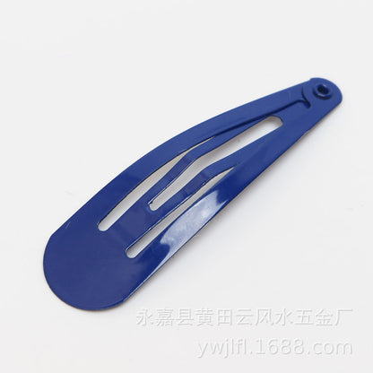 BB Clip 5CM Kids Guangzhou Quality Spray Paint Colorful Teardrop Clip Colorful Side Clip Set Oil Drop Hair Clip Set