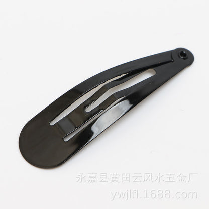 BB Clip 5CM Kids Guangzhou Quality Spray Paint Colorful Teardrop Clip Colorful Side Clip Set Oil Drop Hair Clip Set