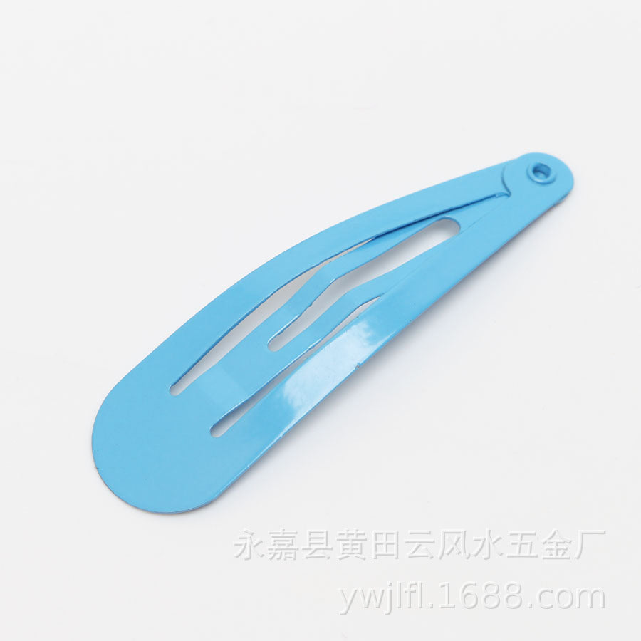 BB Clip 5CM Kids Guangzhou Quality Spray Paint Colorful Teardrop Clip Colorful Side Clip Set Oil Drop Hair Clip Set