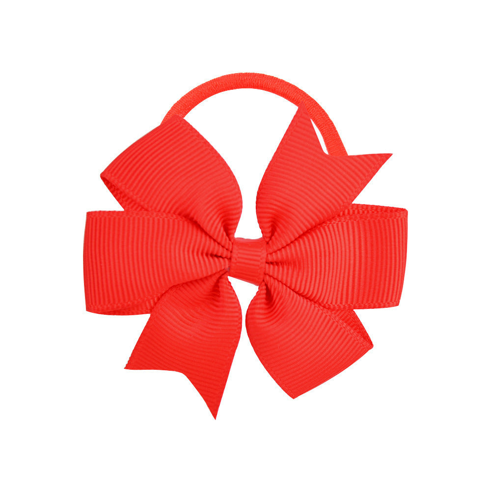 Handmade Multi-color Kids Hair Tie Bow Baby Head Accessory