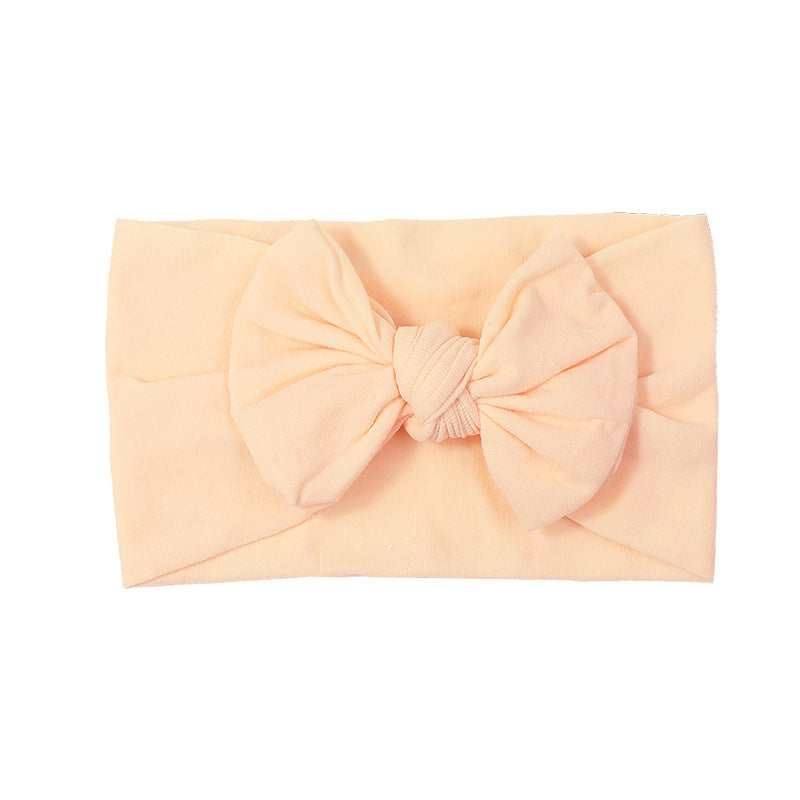 Handmade Kids Hair Band Nylon Baby Bow Invisible Headband