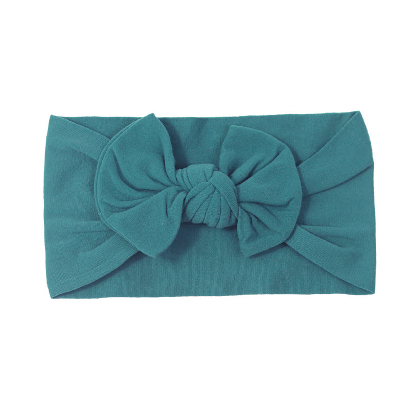 Handmade Kids Hair Band Nylon Baby Bow Invisible Headband