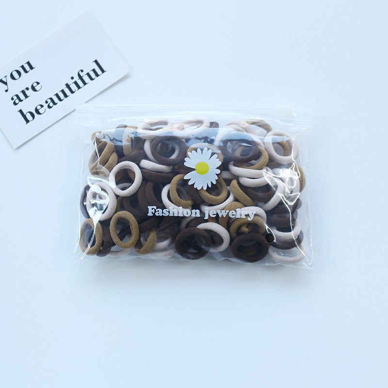 Small Kids Colorful Hair Tie Gentle on Hair Headband Seamless Towel Ring 100