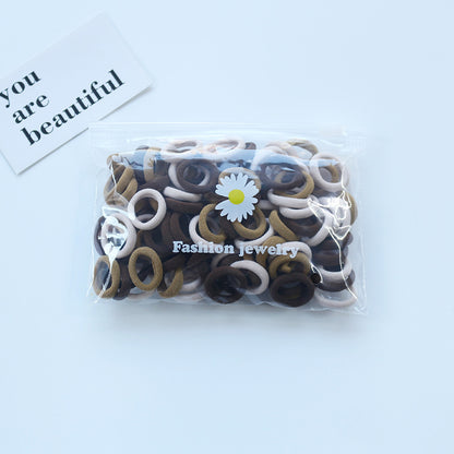 Small Kids Colorful Hair Tie Gentle on Hair Headband Seamless Towel Ring 100