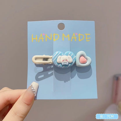 Bangs Clip Kids Flyaway Hair Head Accessory Cute Star