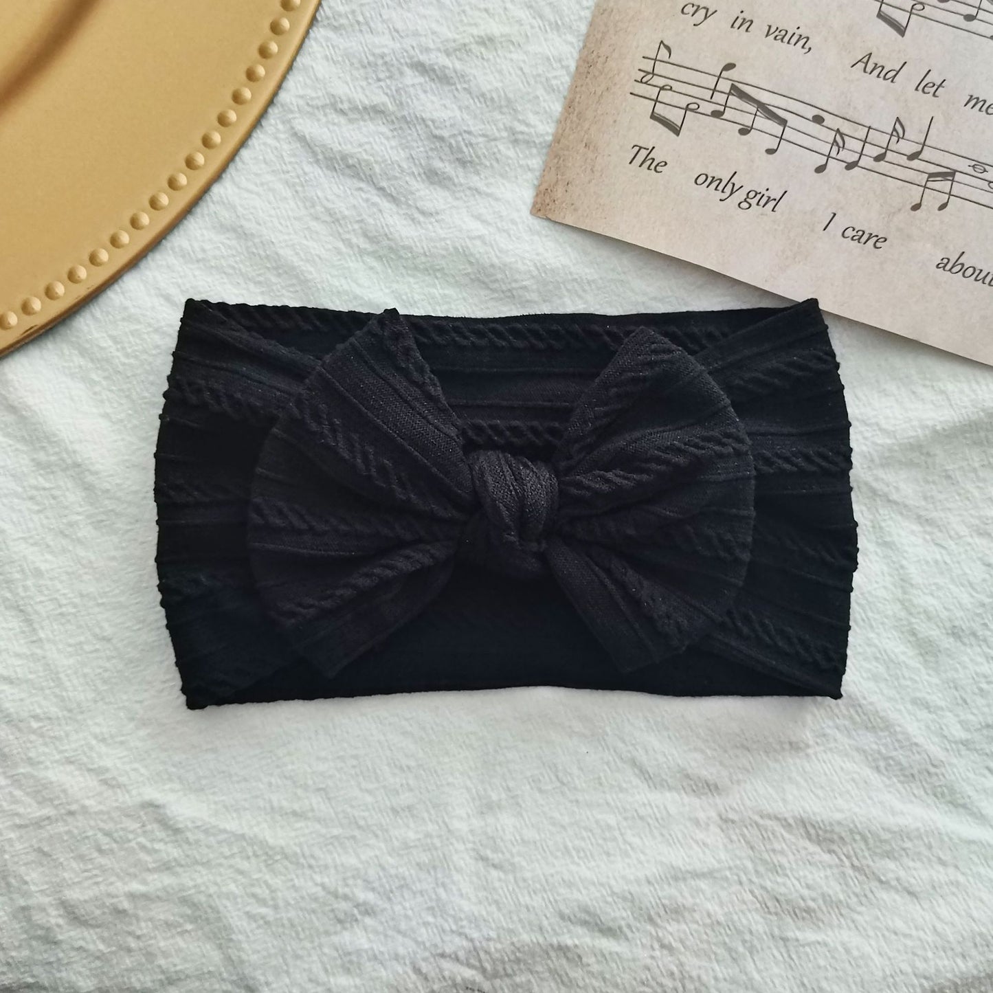 Elastic Nylon Hair Band Bow Baby Head Accessory Hair Accessory