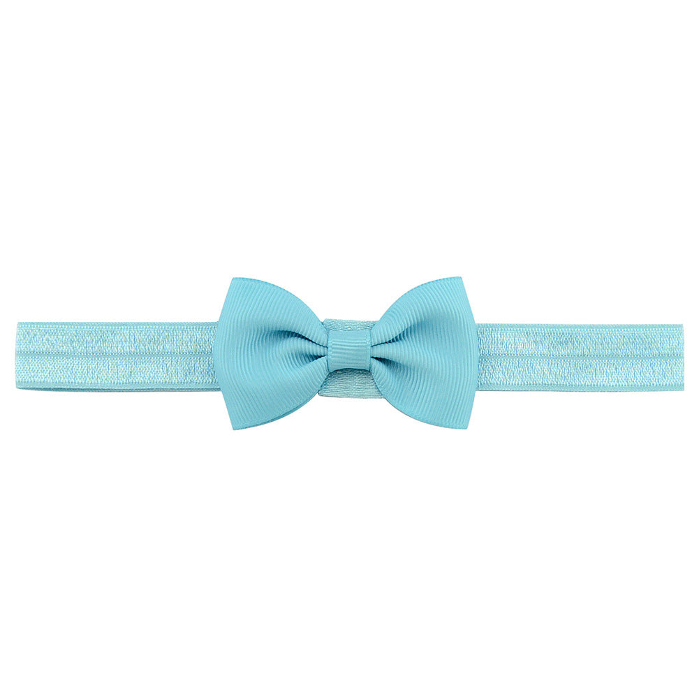 644 Kids Bow Hair Band Small Bow Elastic Headband