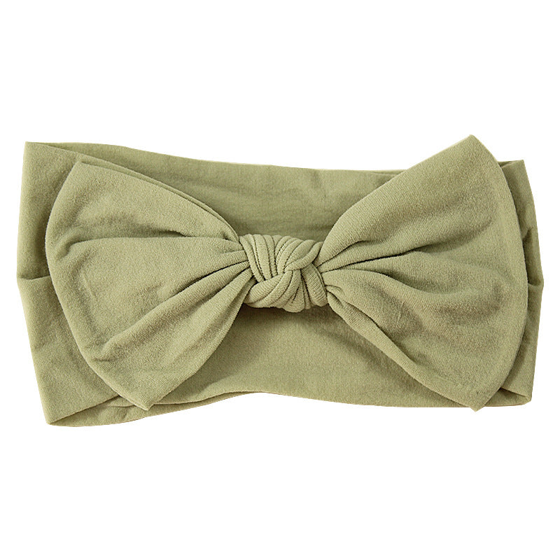 Handmade Kids Hair Band Nylon Baby Bow Invisible Headband