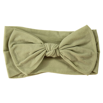 Handmade Kids Hair Band Nylon Baby Bow Invisible Headband