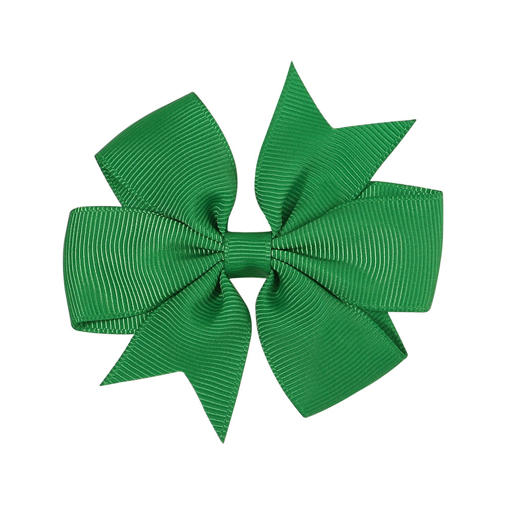 Handmade V Bow Hair Clip Hair Accessory Kids Head Accessory 564