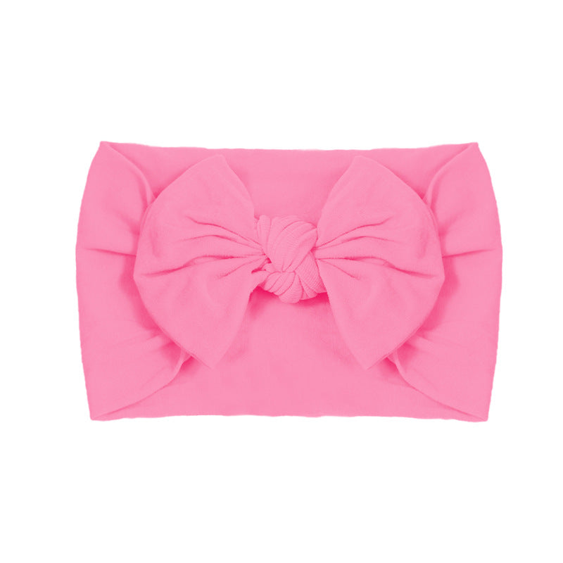 Handmade Kids Hair Band Nylon Baby Bow Invisible Headband