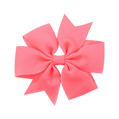 Handmade V Bow Hair Clip Hair Accessory Kids Head Accessory 564