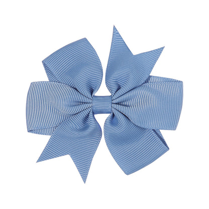 Handmade V Bow Hair Clip Hair Accessory Kids Head Accessory 564