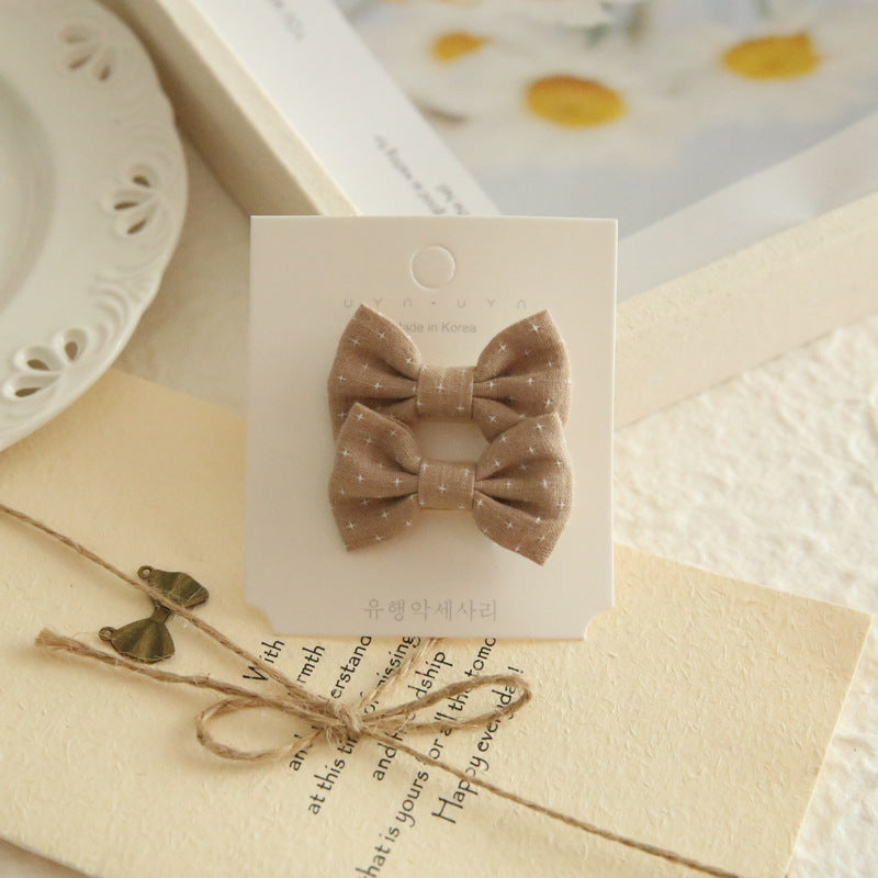 A172 Kids Head Accessory Hair Accessory INS Bow Hair Clip 1