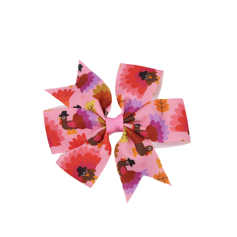 Kids Bow Hair Clip Cute Head Accessory