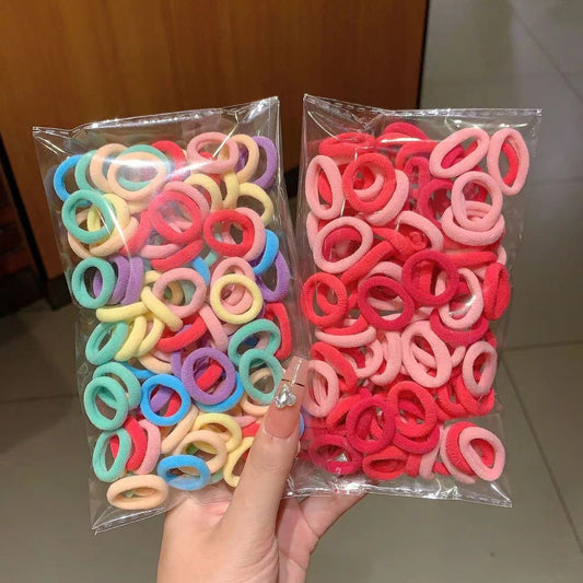Hair Tie High Elasticity Kids Towel Ring Gentle on Hair Elastic Band Headband Hair Accessory 100