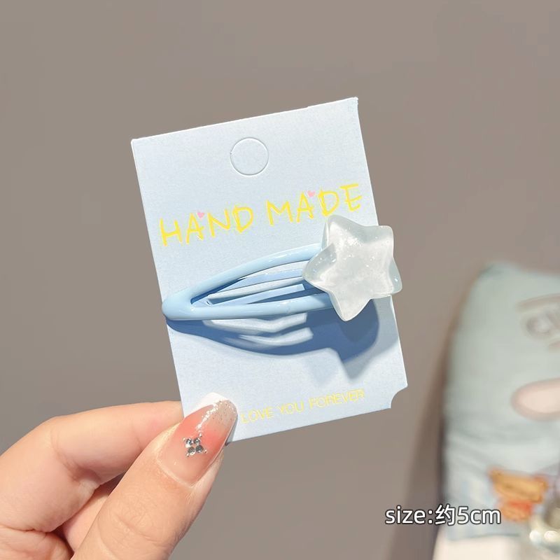 Bangs Clip Kids Flyaway Hair Head Accessory Cute Star
