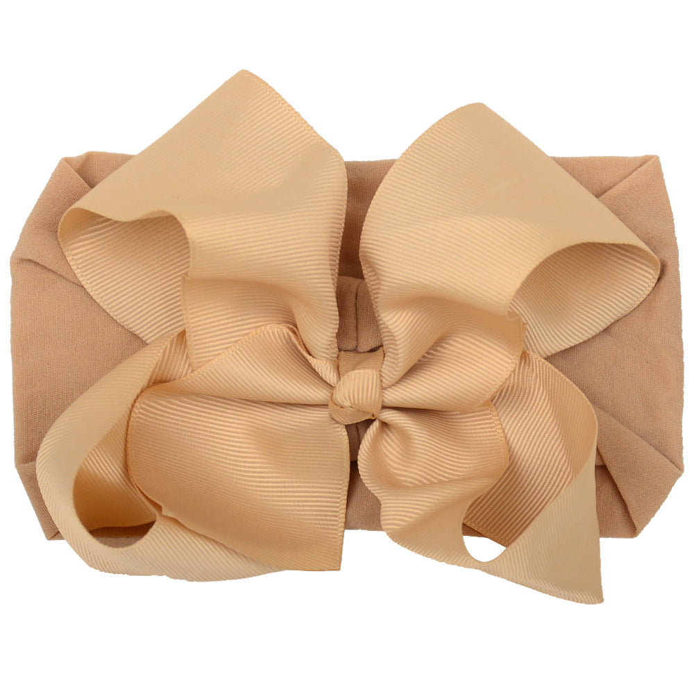 6inch Baby Elastic Hair Band Hair Accessory Minimalist Kids Bow Nylon Headband