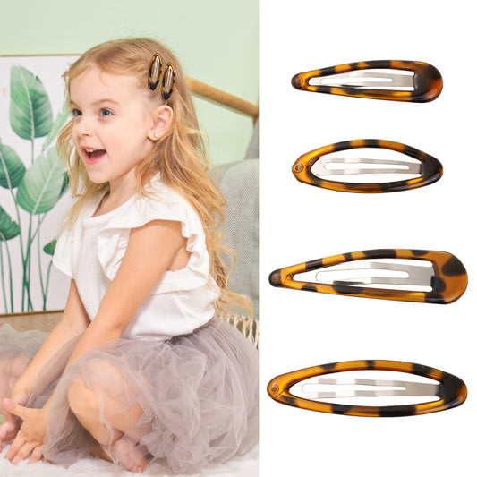 Oil Drop Retro Kids BB Side Clip Bangs Hairpin Hair Accessory 4133