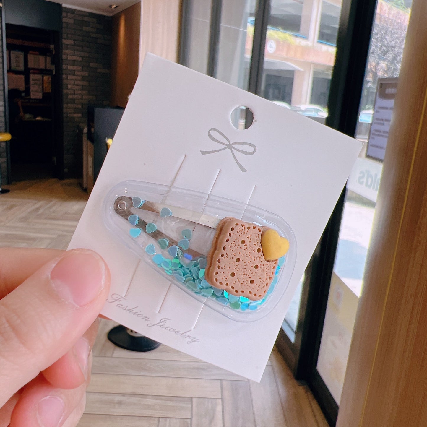 Colorful Transparent Kids Hair Clip Glitter Hairpin Cute Side Clip Girl Hair Accessory