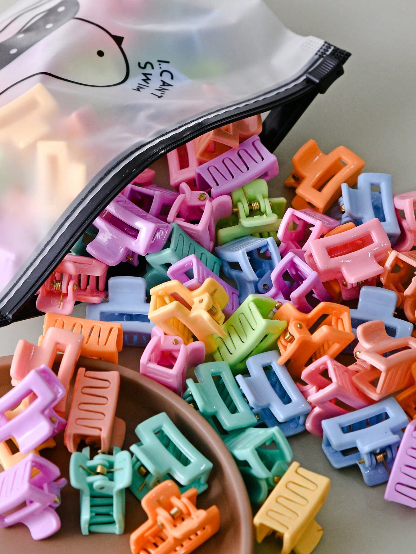 Hair Clip Forehead Bangs Side Mini Hair Clip Cute Flyaway Hair Colorful Hairpin Head Accessory Clip