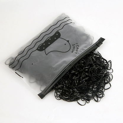 Black Elastic Band High Elasticity Elastic Band Headband Hair Tie